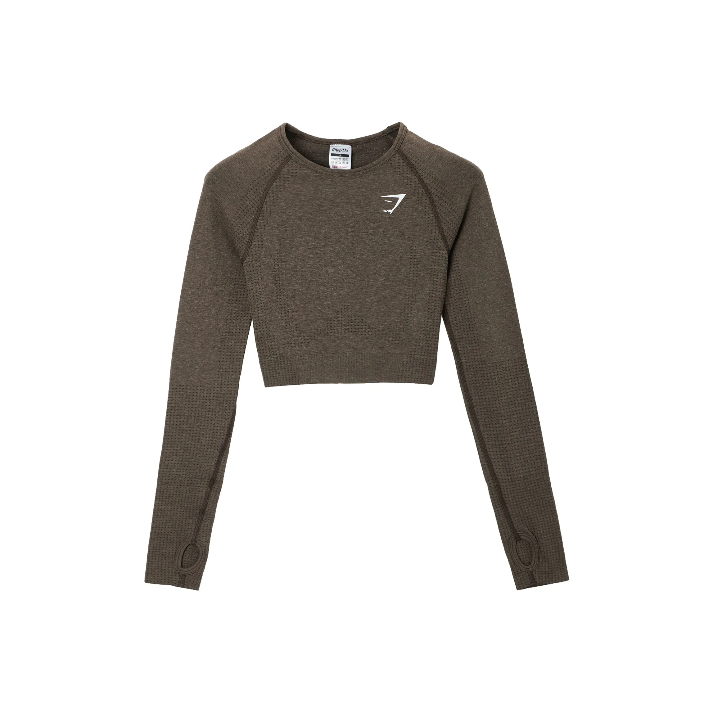 GYMSHARK T-рубашка Женская Коричневый Marlstone