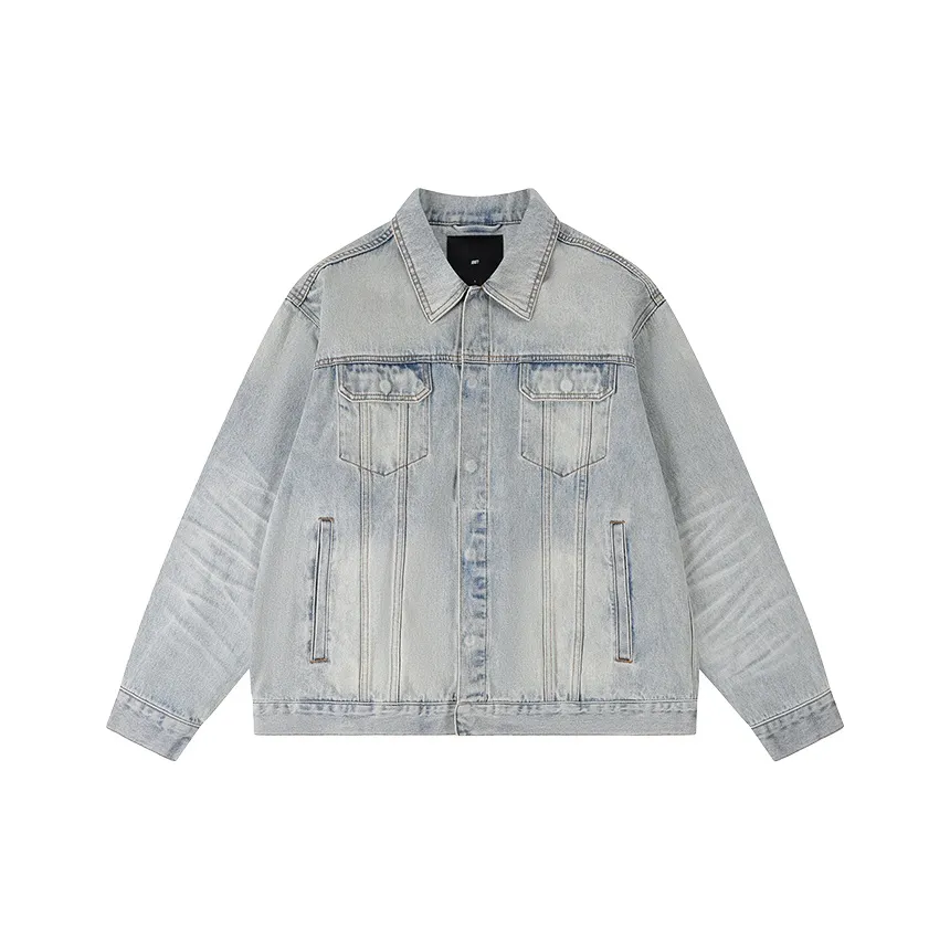 1807 Готический Потертый С принтом Джинсовая Куртка Унисекс