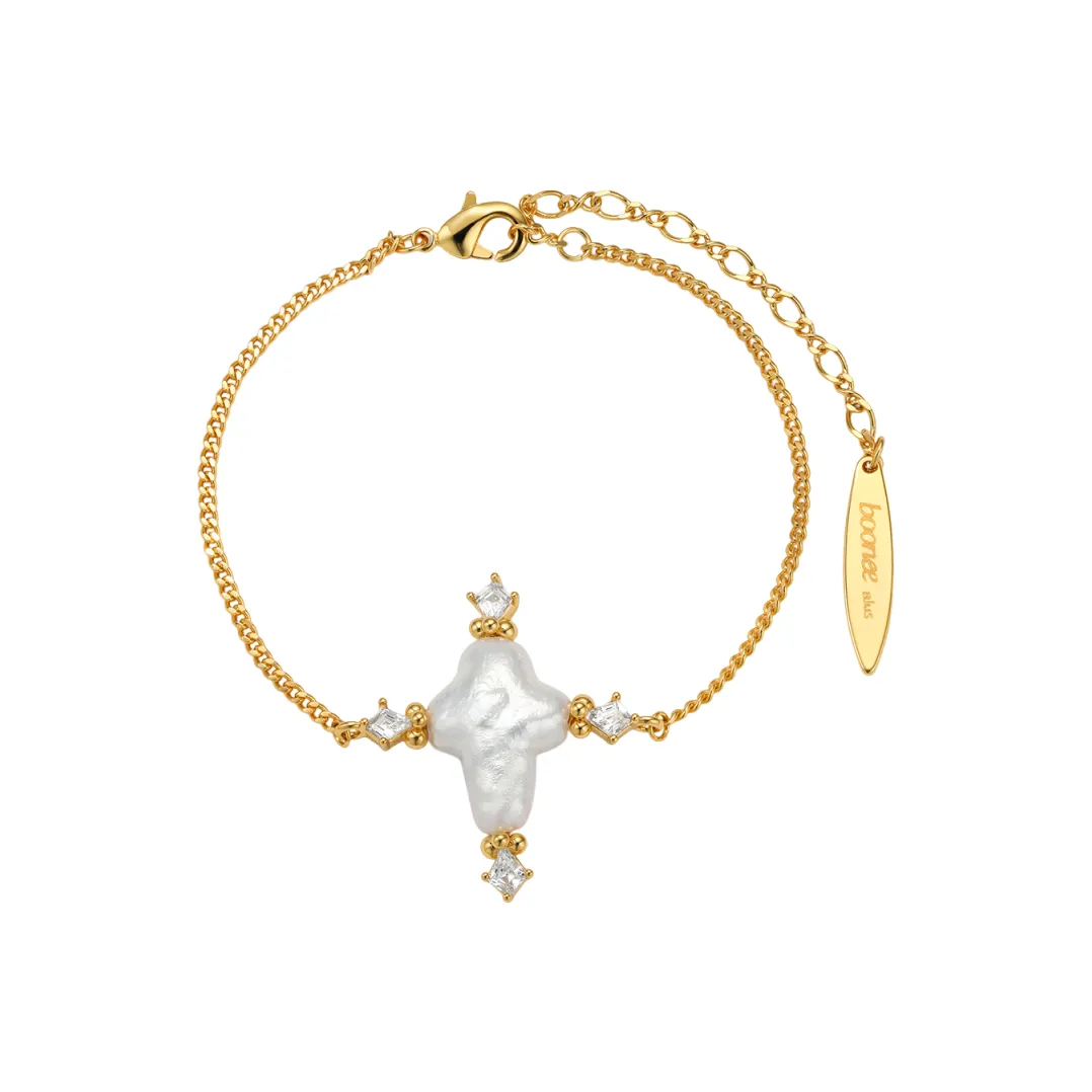 BOONEE ALUS Медное покрытие с K Золото Браслеты Женские