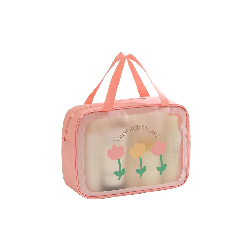 OMGD Многофункциональный Прозрачный Водонепроницаемый Путешествие Косметика Хранение Большая Емкость Ручная Мультяшная Сумка для туалетных принадлежностей