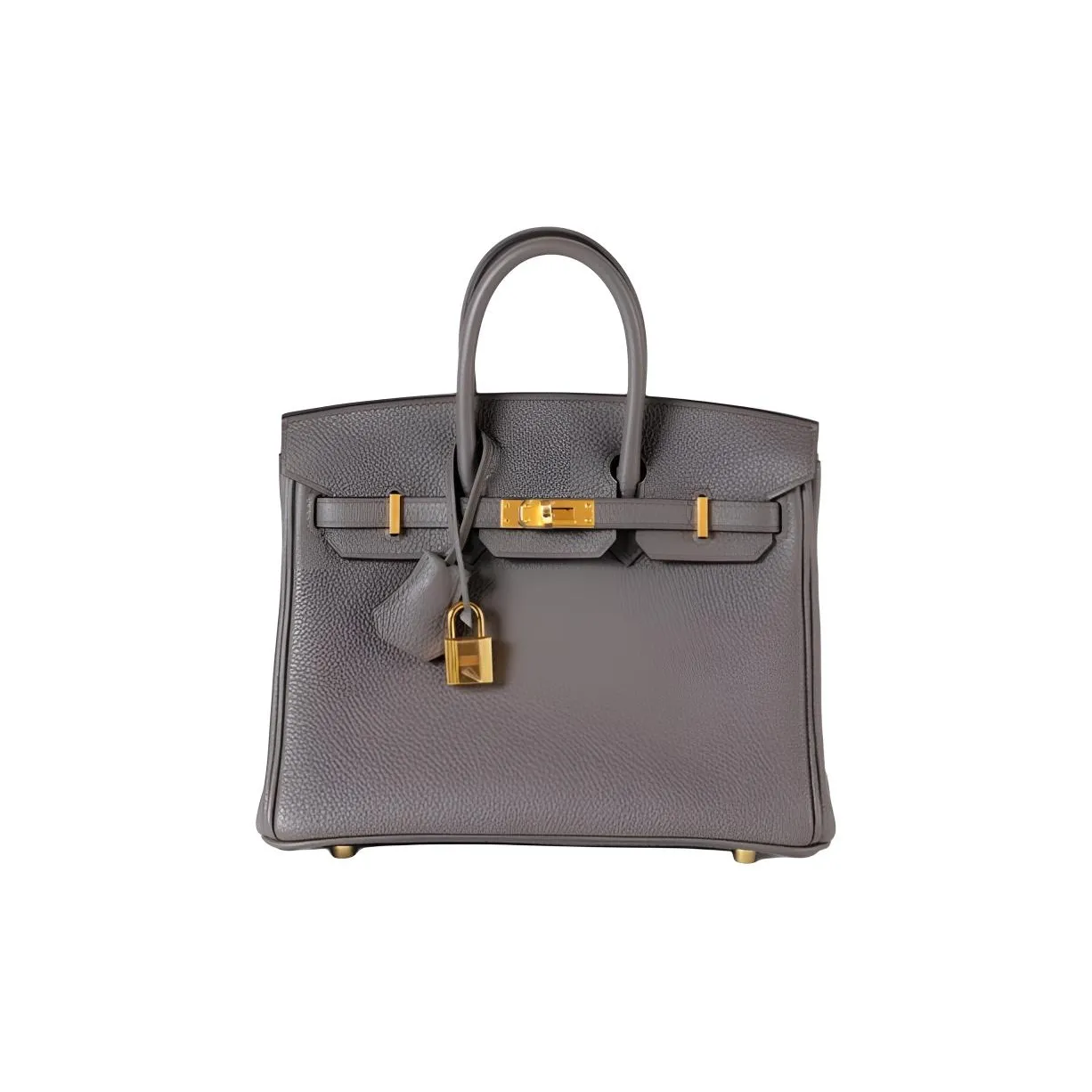 HERMES Birkin Togo Calfskin Birkin Bag Handbags Regular Women's 8F Gris Etain Tin Gray