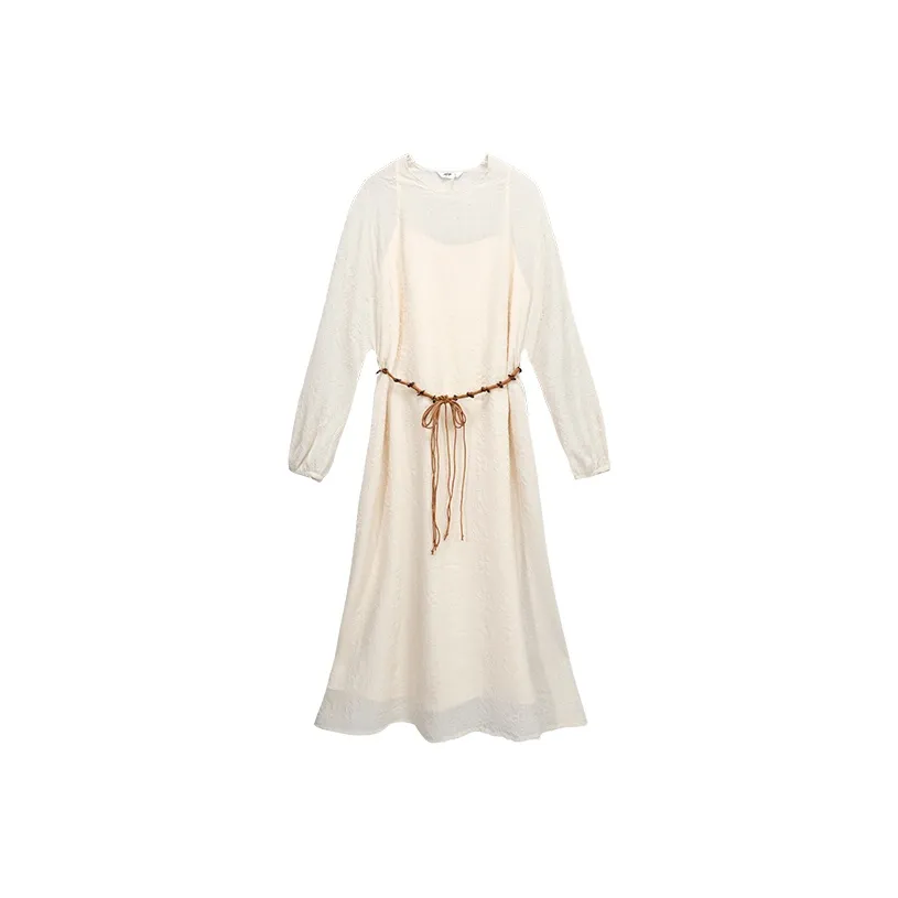 MJ STYLE Длинное платье с длинными рукавами женское