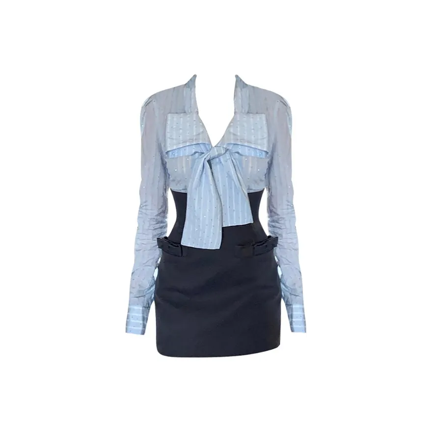 ABBY GODDESS Светло-синий женский комплект с юбкой