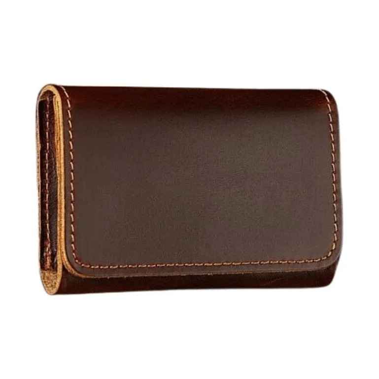 QIAJIAN Первый слой кожа "Сумасшедшая лошадь" Картхолдер Стандартный Унисекс Темно-кофейный Светло-кофейный Коричневый