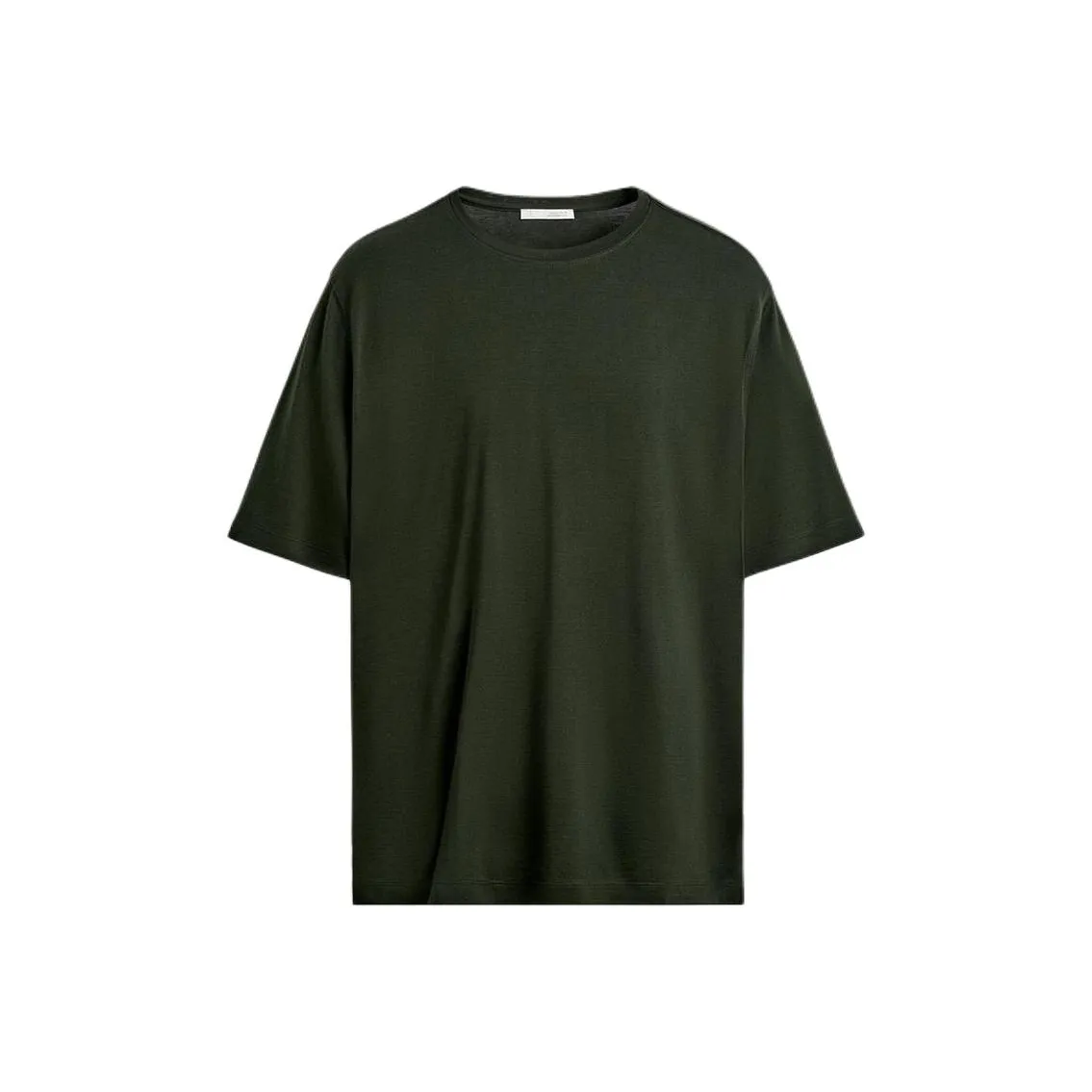 ZARA Темно-зеленые мужские футболки T