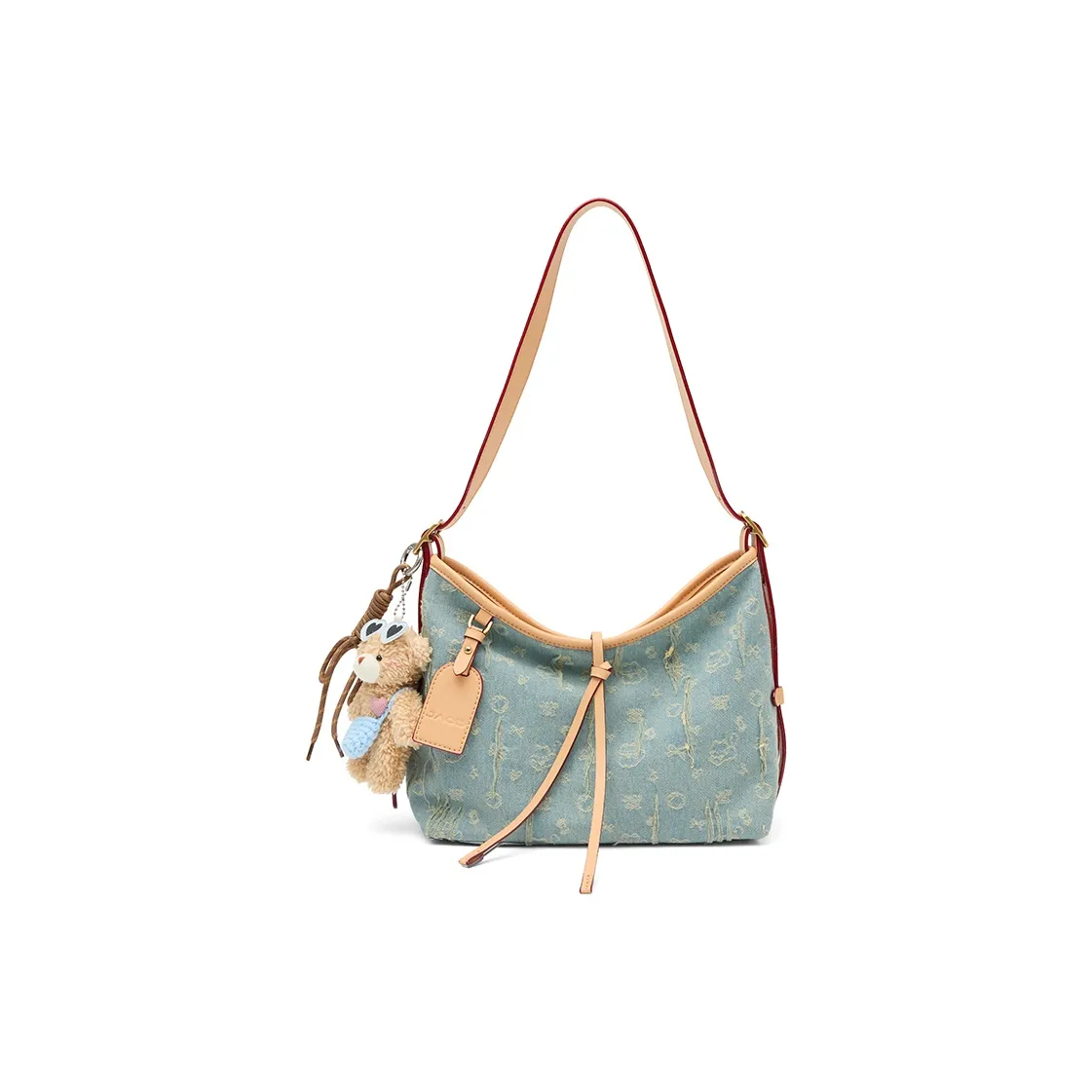 JACD ПУ (полиуретан) Сумка-тоут Сумка через плечо Стандартная Женская Светлая Джинсовая