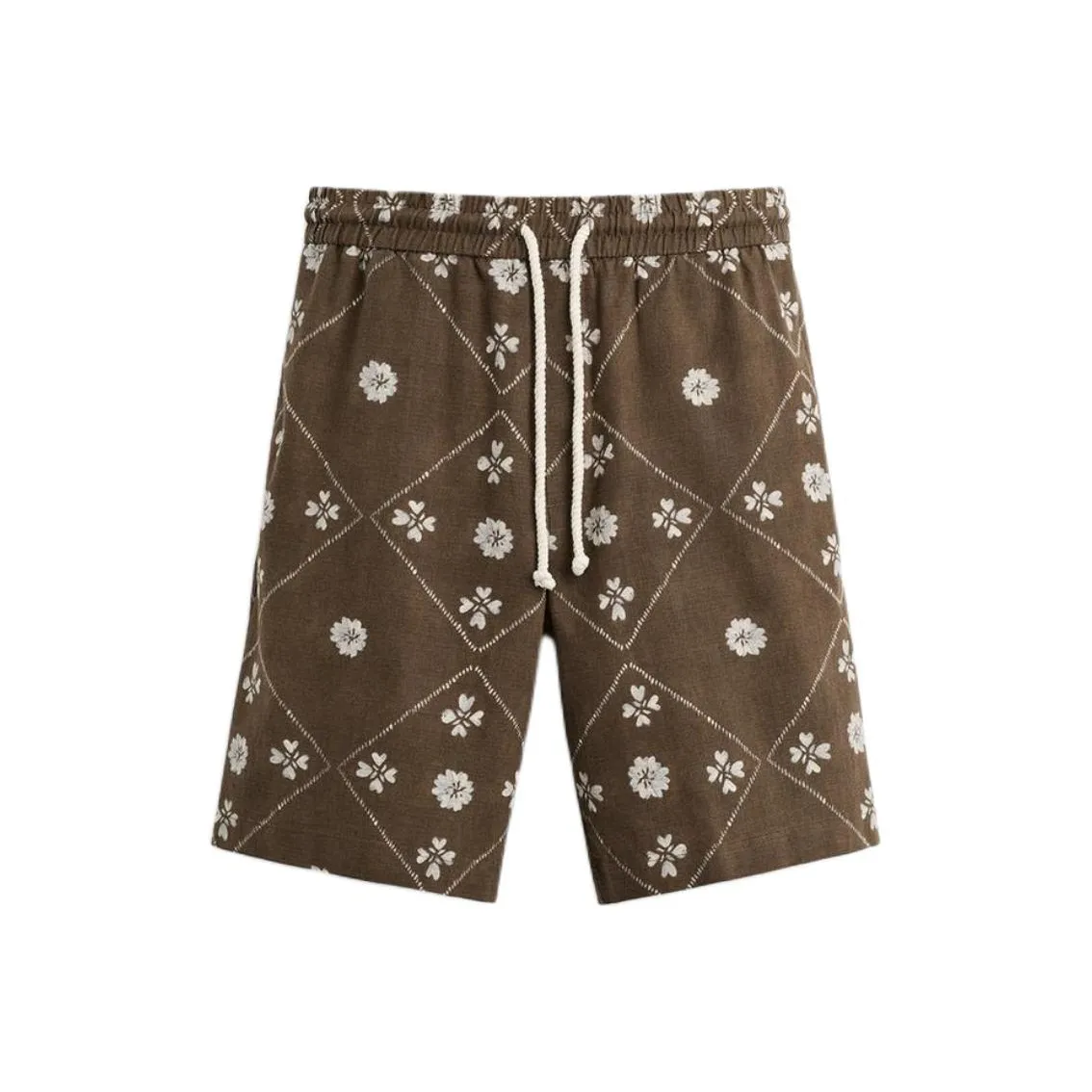 ZARA Темные хаки Мужские Повседневные Шорты