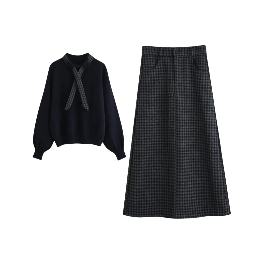 GORGEOUSIDEA Осенне-зимний комплект с юбкой для женщин