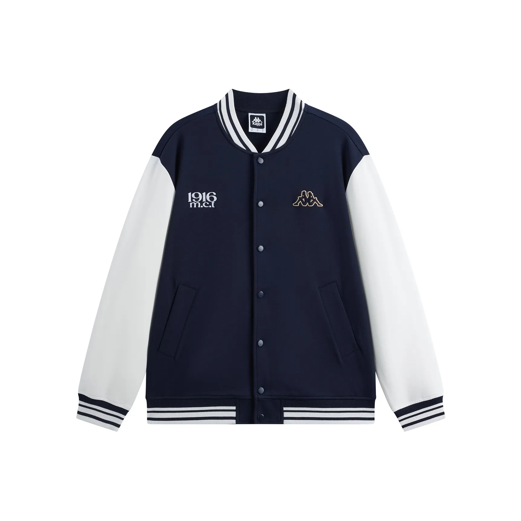 KAPPA 1916 Series Бейсбольная куртка Унисекс Полночный синий