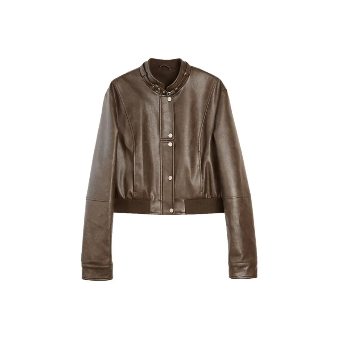 ELLE Кофе Женские Кожаные Куртки