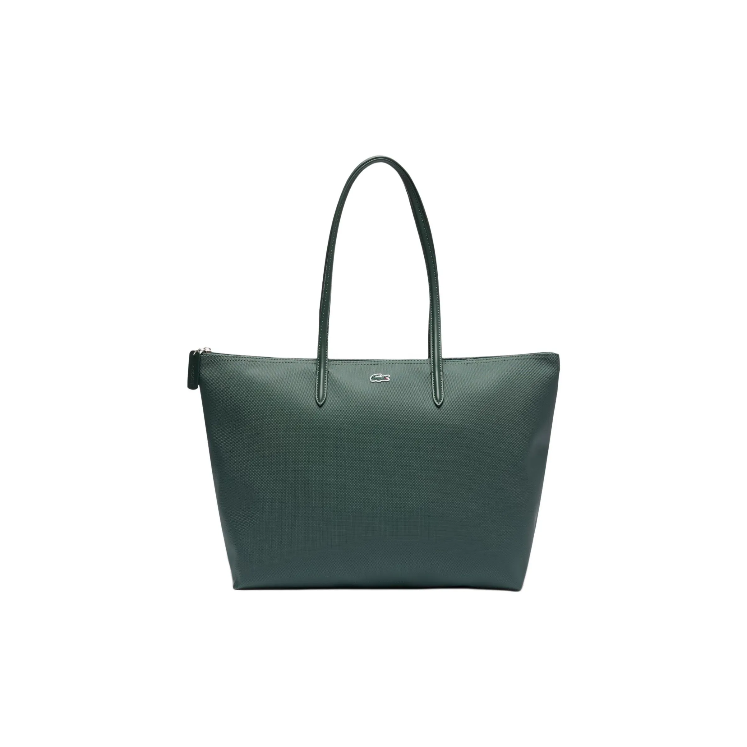 LACOSTE PVC Тоут Сумка Сумка для покупок Сумка на плечо Большая Женская Зеленая