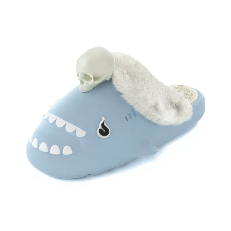 HelloSlippers Shark Winter Sharkicks Winter Череп Домашние тапочки с открытым каблуком унисекс