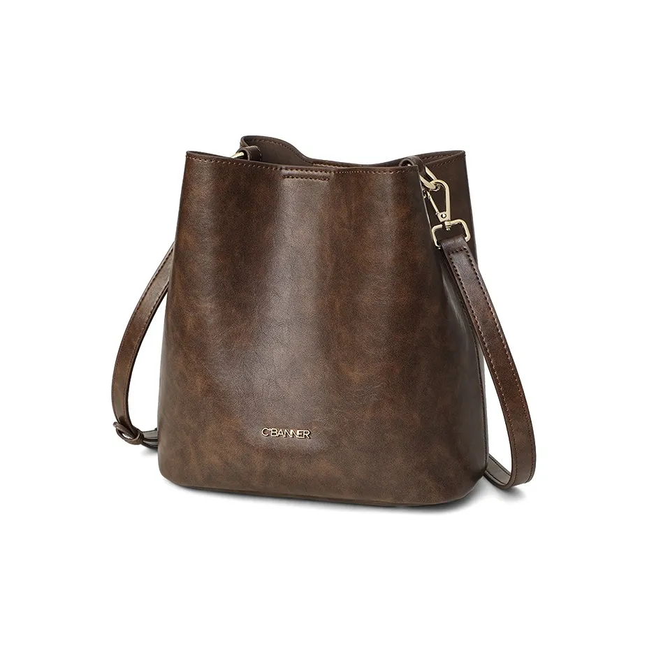 C°BANNER Synthetic Leather Crossbody Bags Regular Women's Coffee