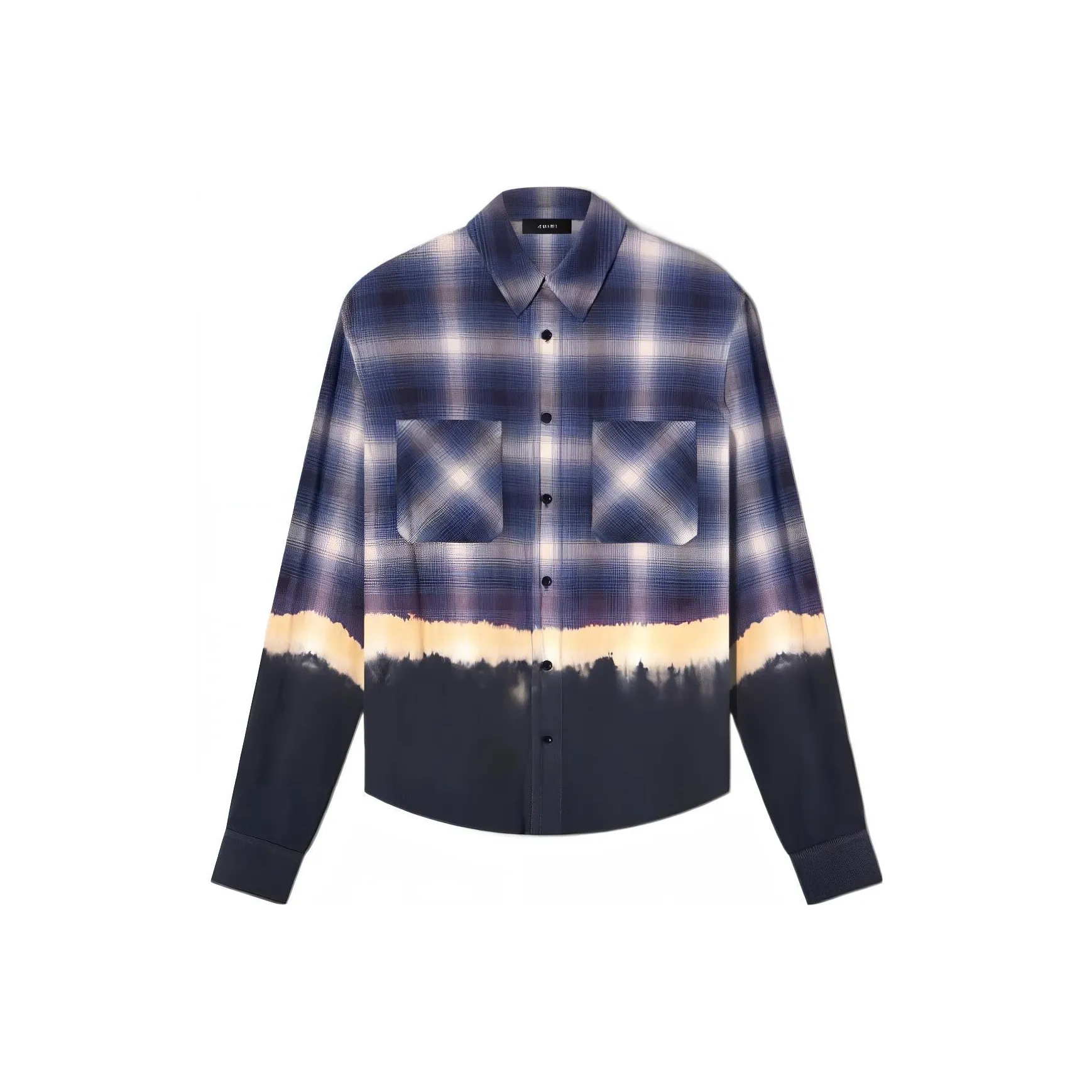 AMIRI Bleach Bandana Plaid Shirt