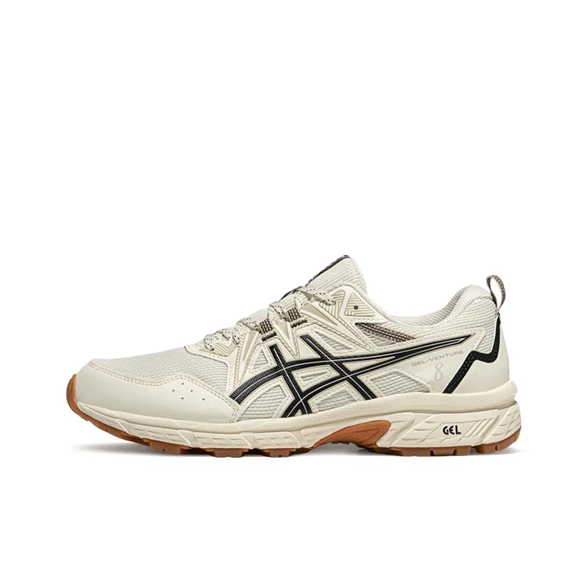 Asics Gel Venture 8 Low Top Беговые кроссовки Мужские Экрю