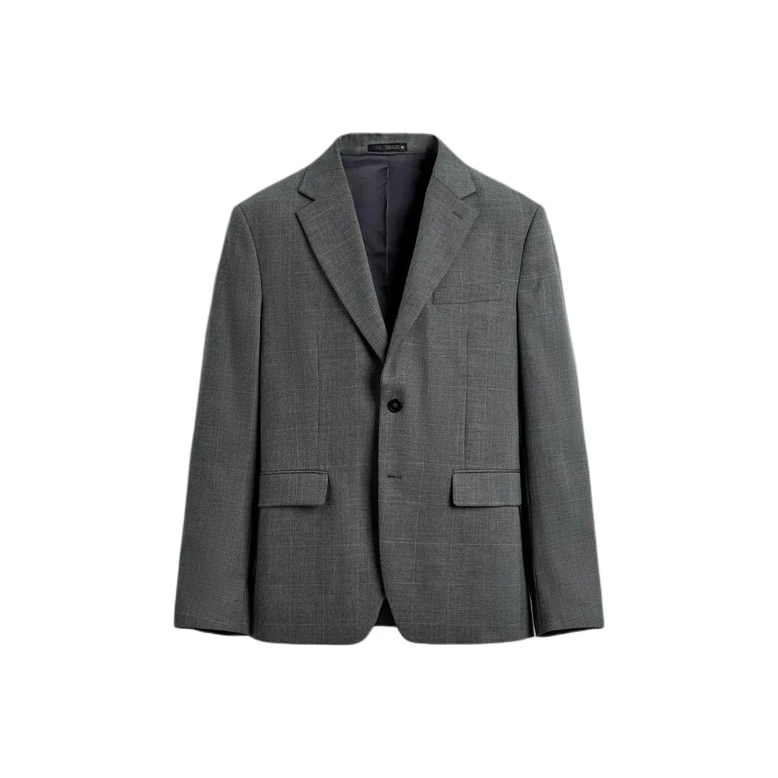 ZARA Зебра с принтом Серый Мужской Деловой костюм