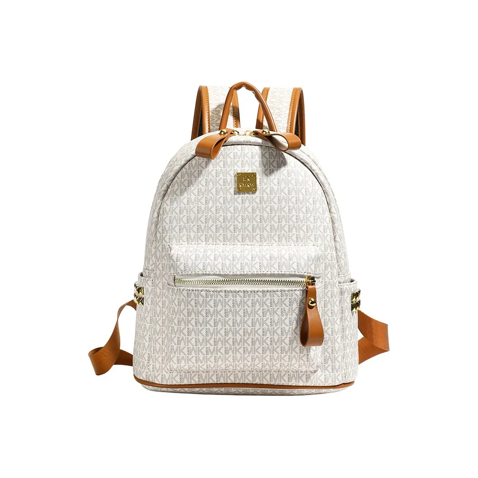 G.DUCKKIDS ПУ (полиуретан) Рюкзак Стандартный Экрю Черный Розовый Кофейный