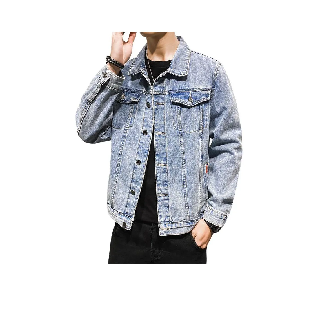 TAIZILONG Мужские Джинсовые Куртки