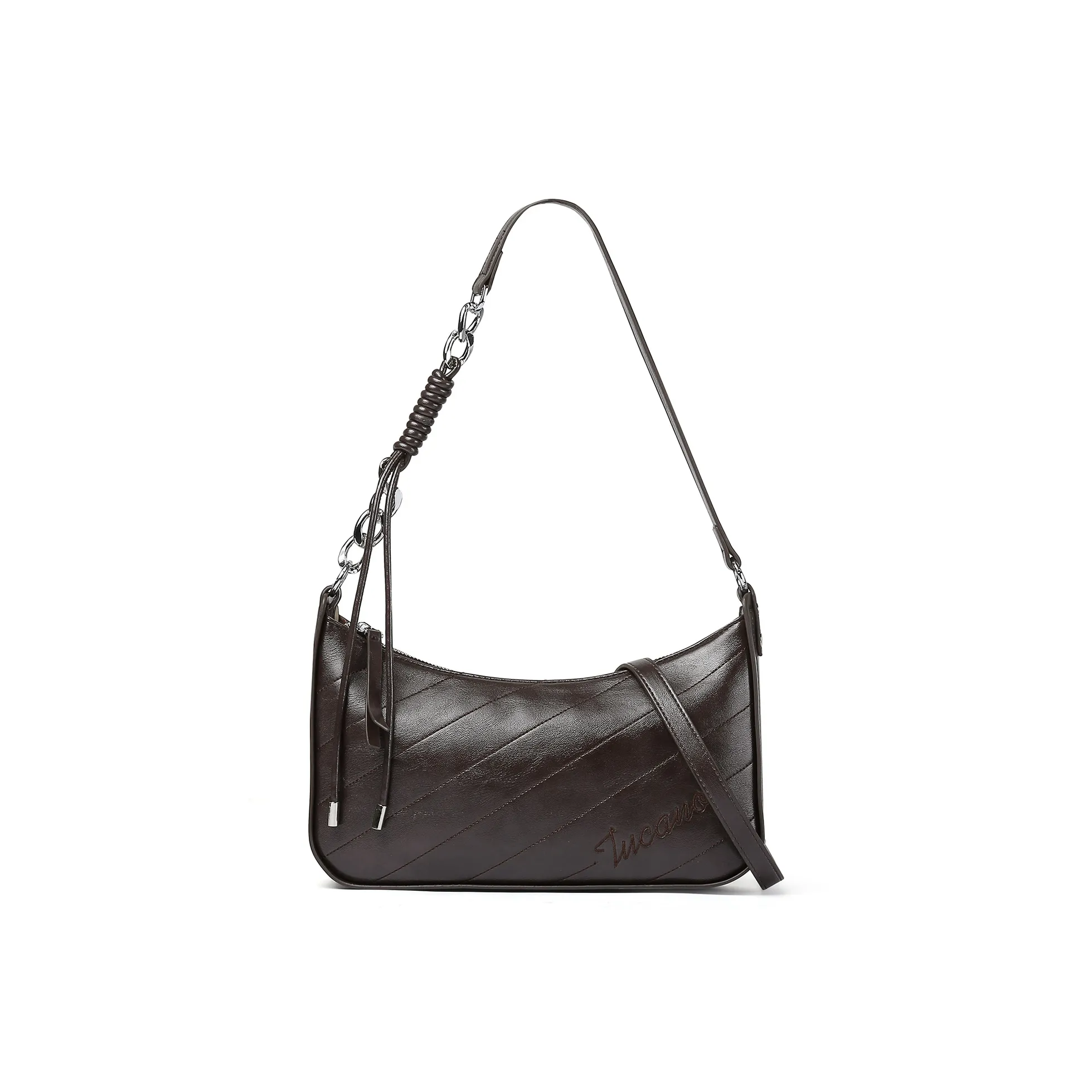 TUCANO Сумка через плечо из ПУ (полиуретан) кожи сумка через плечо стандартная женская кремово-белая латте-коричневая