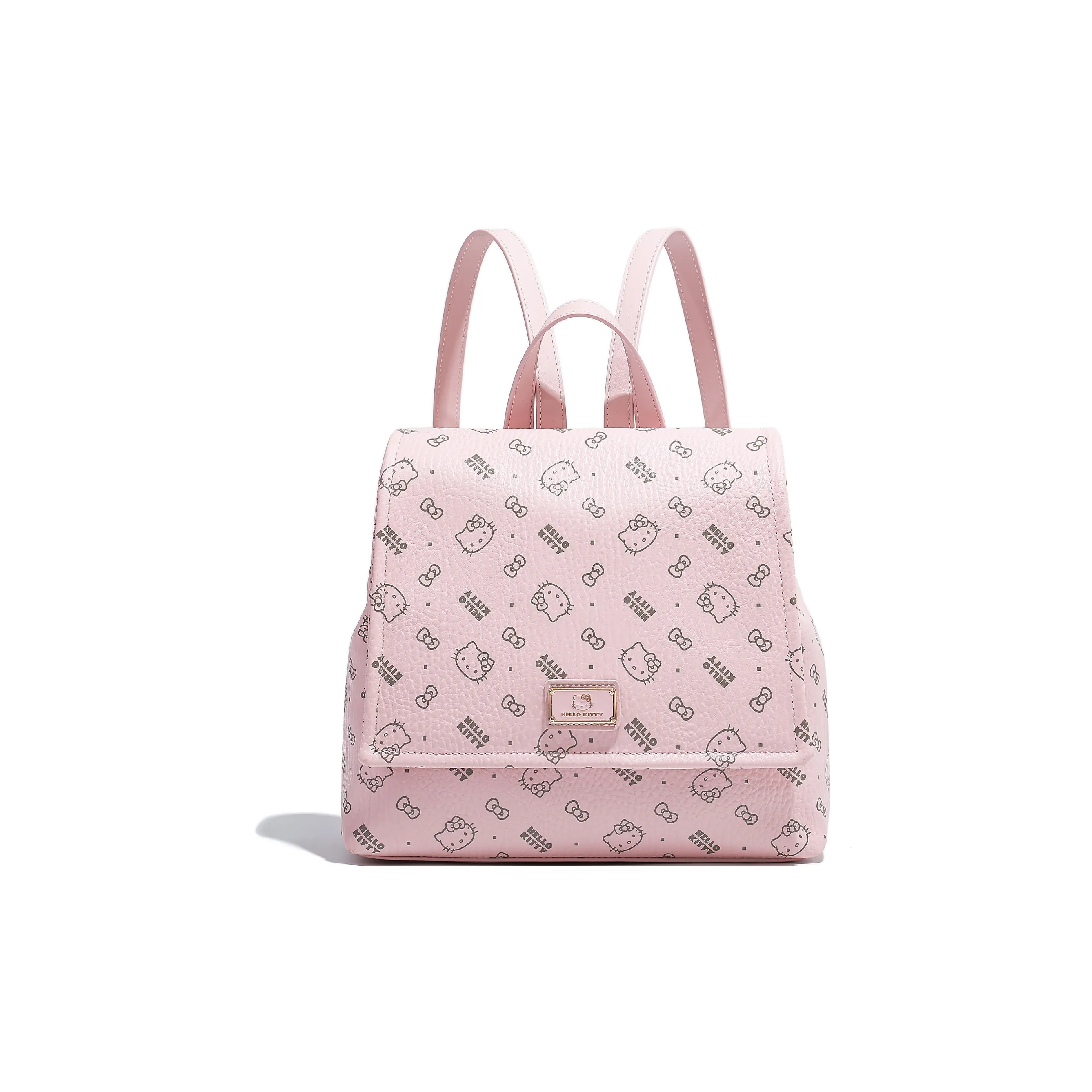 Sanrio Hello Kitty PU (полиуретан) рюкзак стандартный женский розовый молочно-чайный коричневый