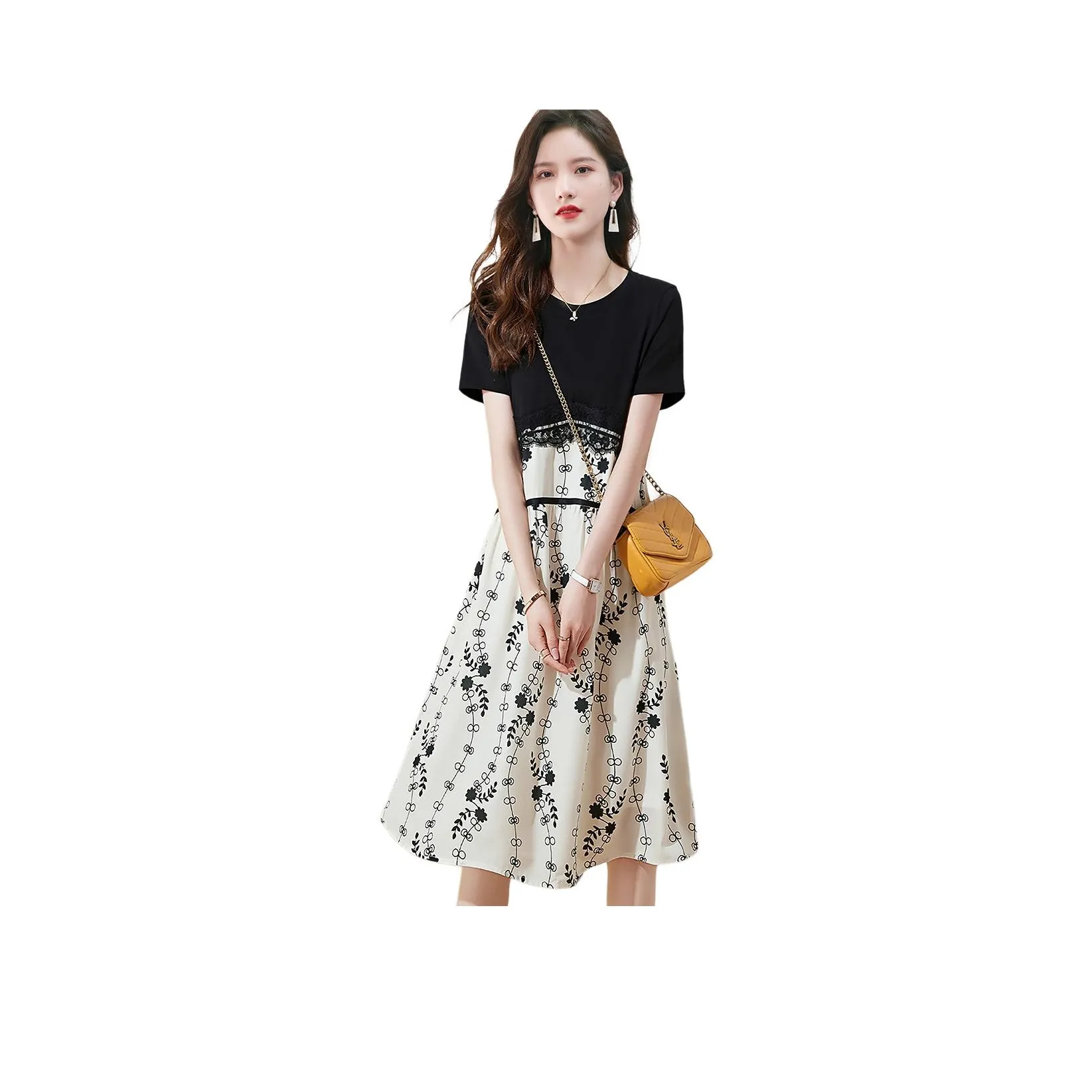 Mo Han Yi Mei Short Sleeved Dress Women's