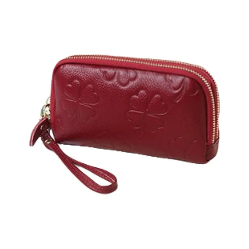 QIAJIAN Кошелек из лаковой коровьей кожи женский многоцветный