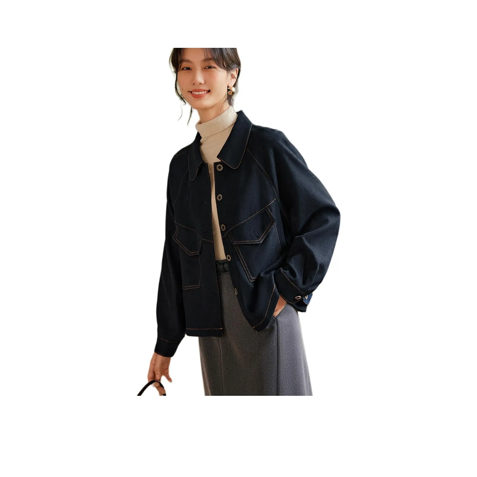 XWI Темно-синие женские джинсовые куртки