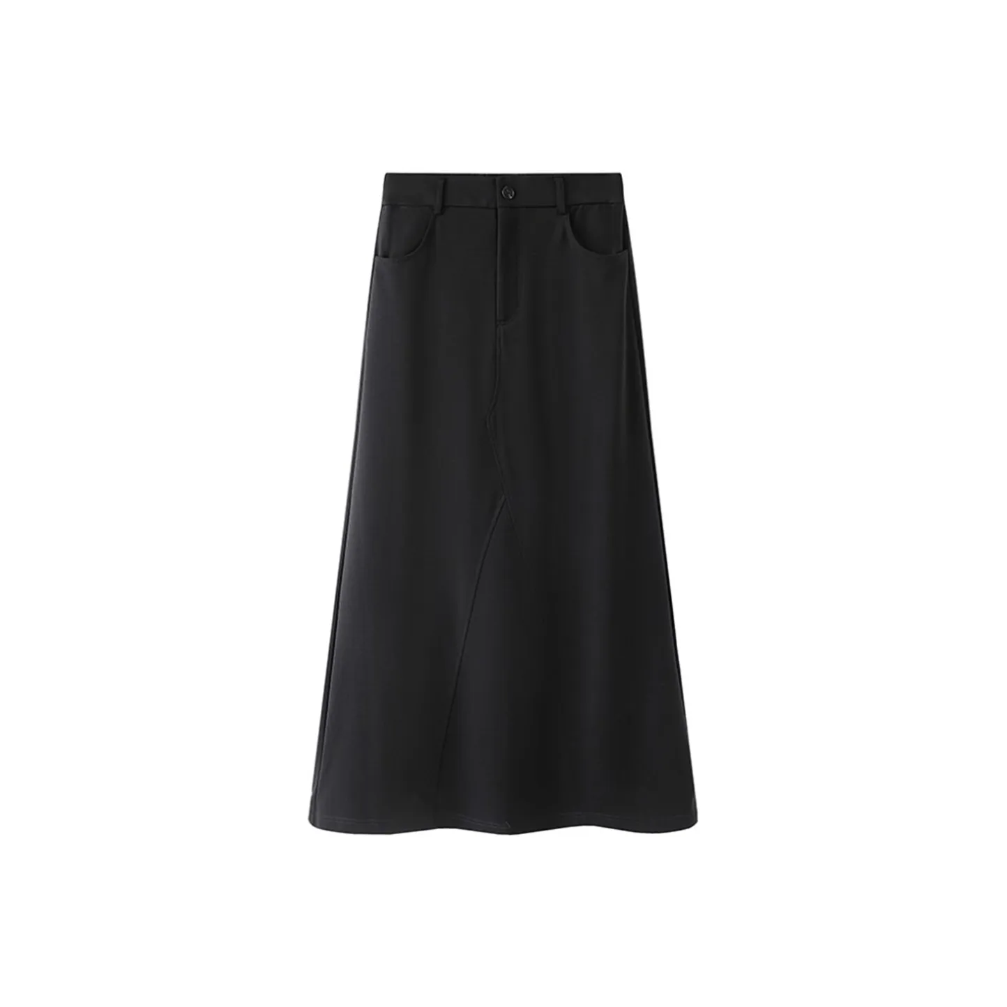 POWXV Повседневный Длинный Юбка Минималистский стиль Женская одежда Джинсовое платье Женская