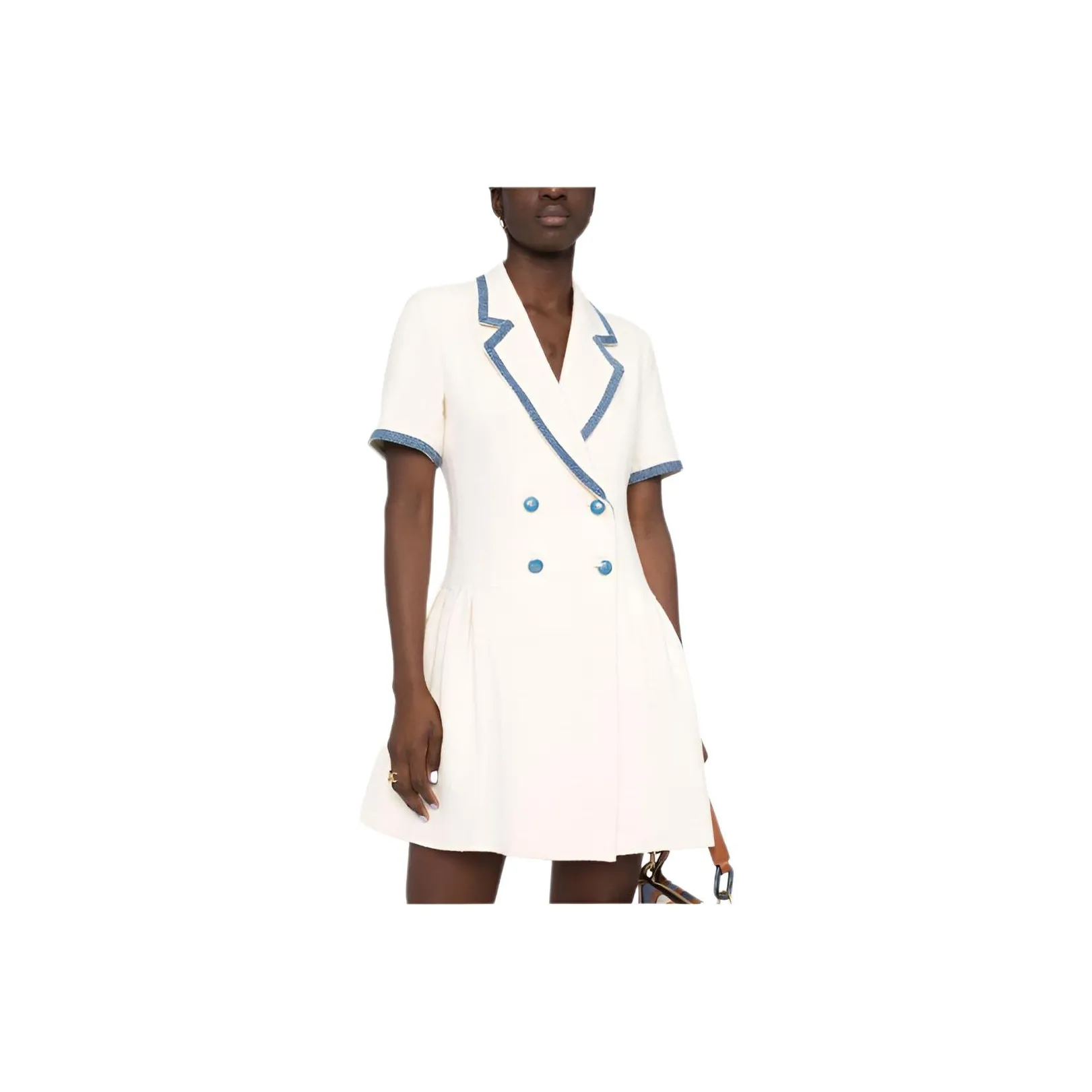 Sandro Short Sleeved Dresses Women's White