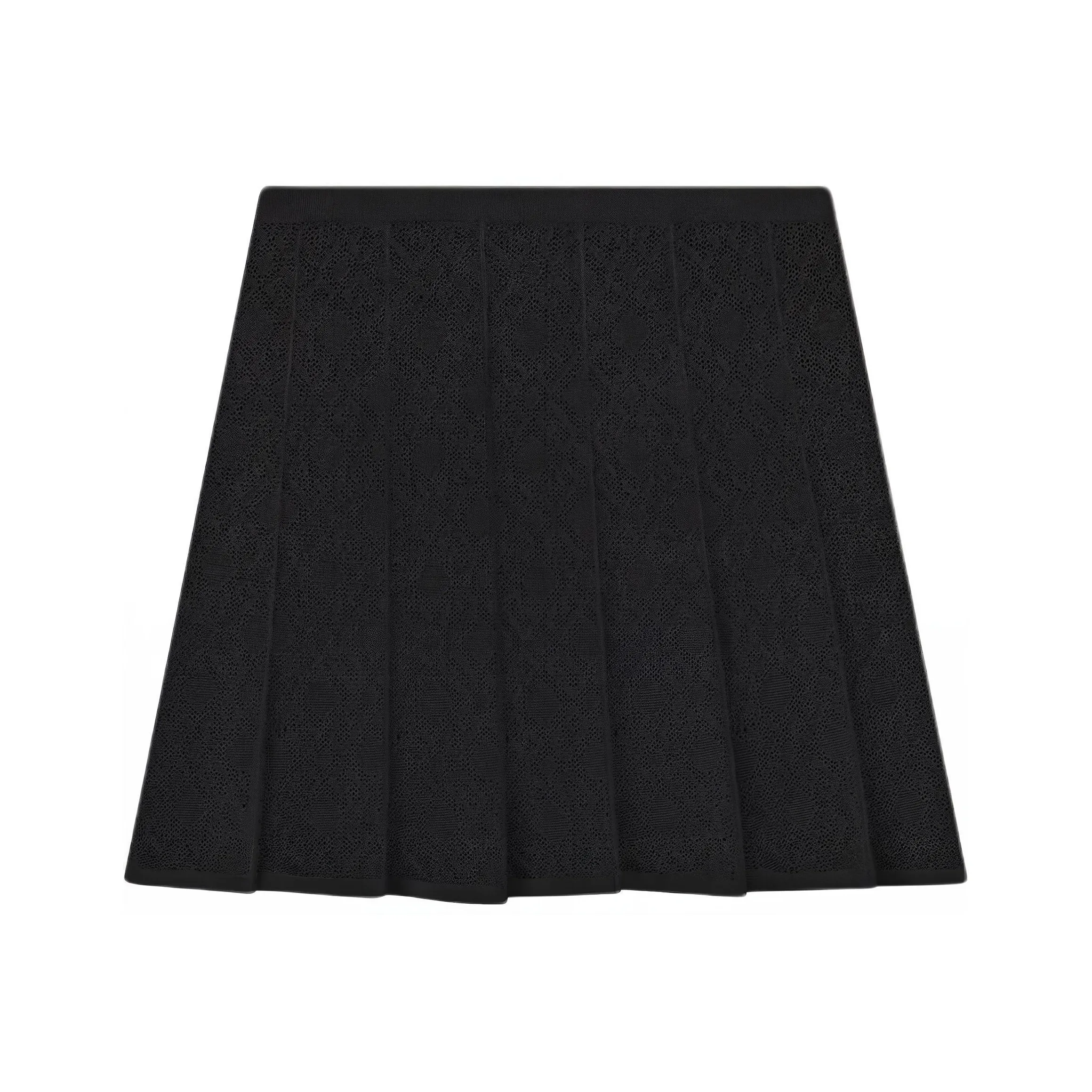 Givenchy Monogram 72 Jacquard Pleated Mini Skirt
