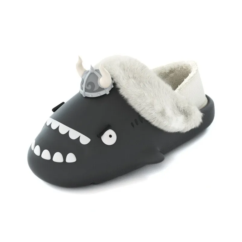 HelloSlippers Shark Winter Sharkicks Winter Viking Пират Домашние тапочки с каблуком унисекс