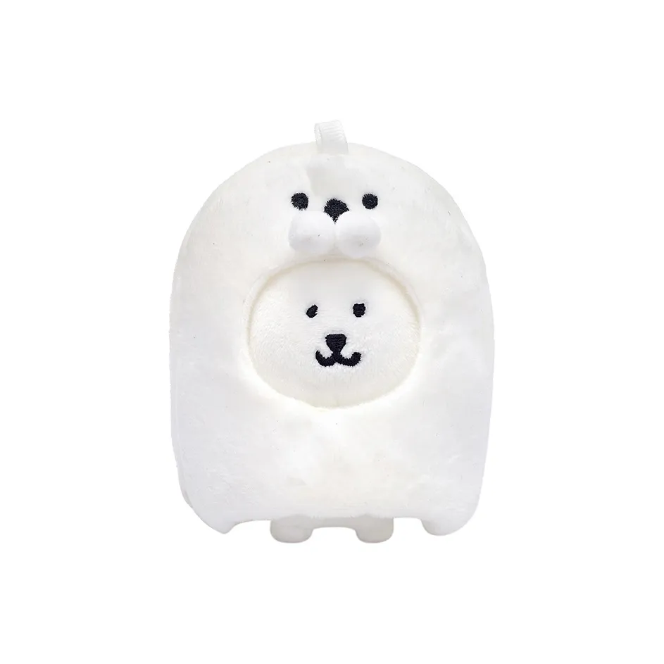 Дружба x ZICHAOXIONGHEPENGYOUMEN Cartoon Cute Смешной Медведь Костюм Следы Значок Кукла Украшение Плюшевый Подвеска 10 см Высота