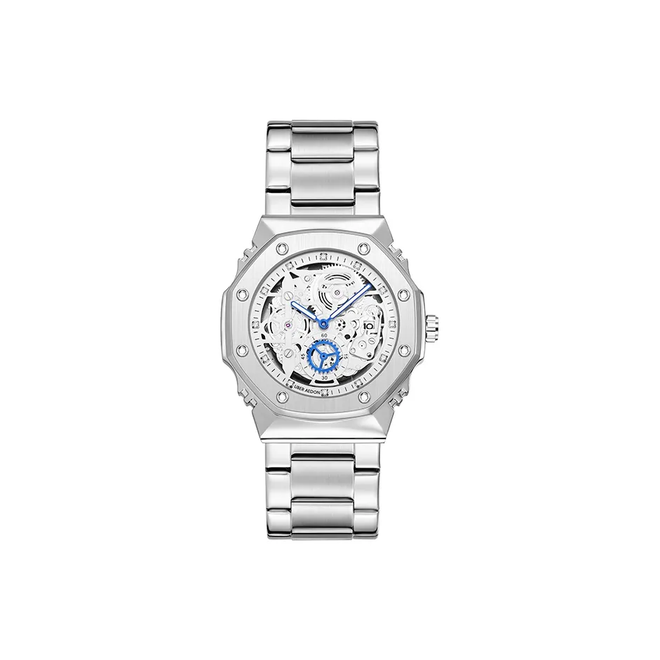 LIBER AEDON Наручные часы Кварцевый механизм Белый циферблат Мужские часы