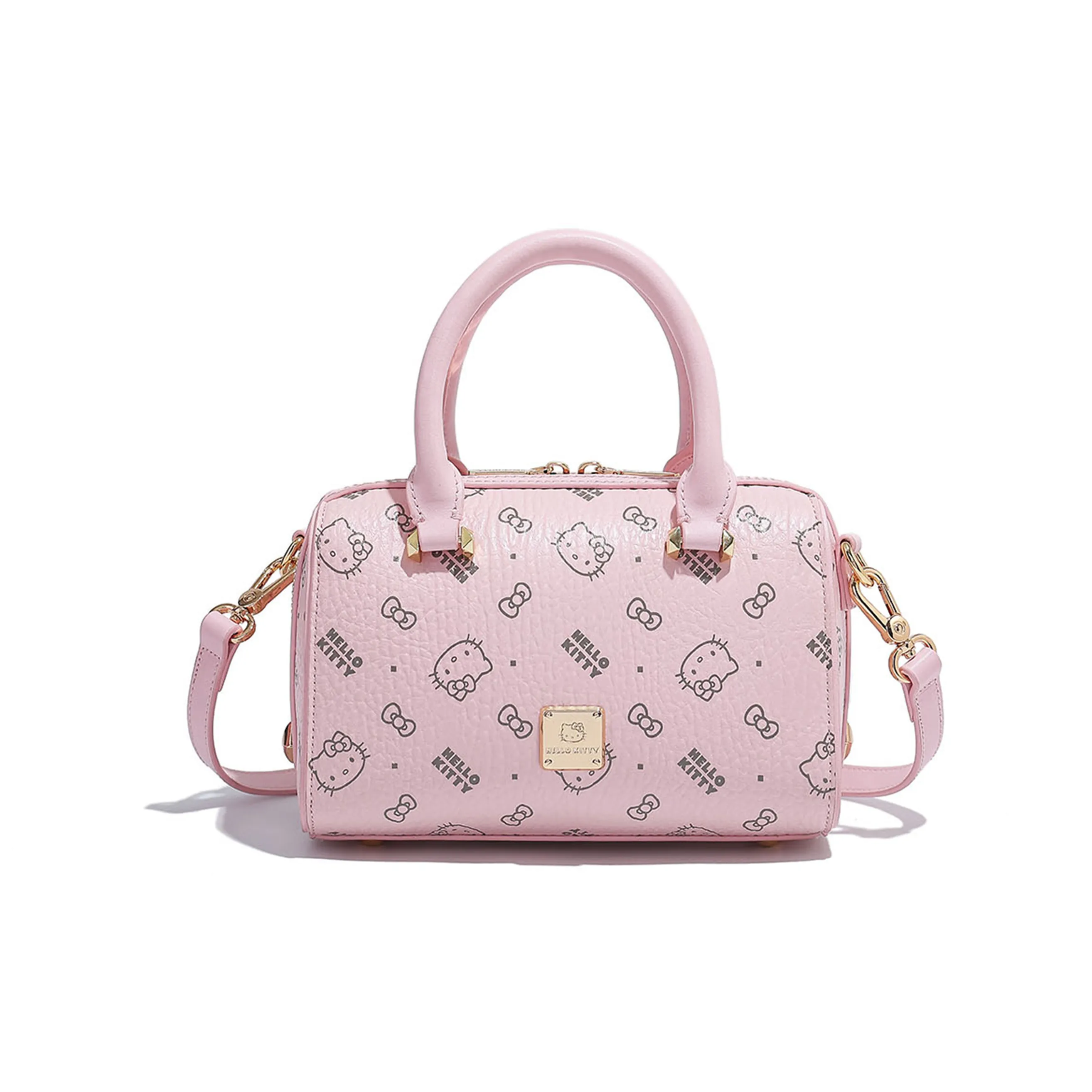 Санрио Hello Kitty ПУ (полиуретан) Бостон Сумка через плечо Сумка Сумка Обычная Женская Многоцветная