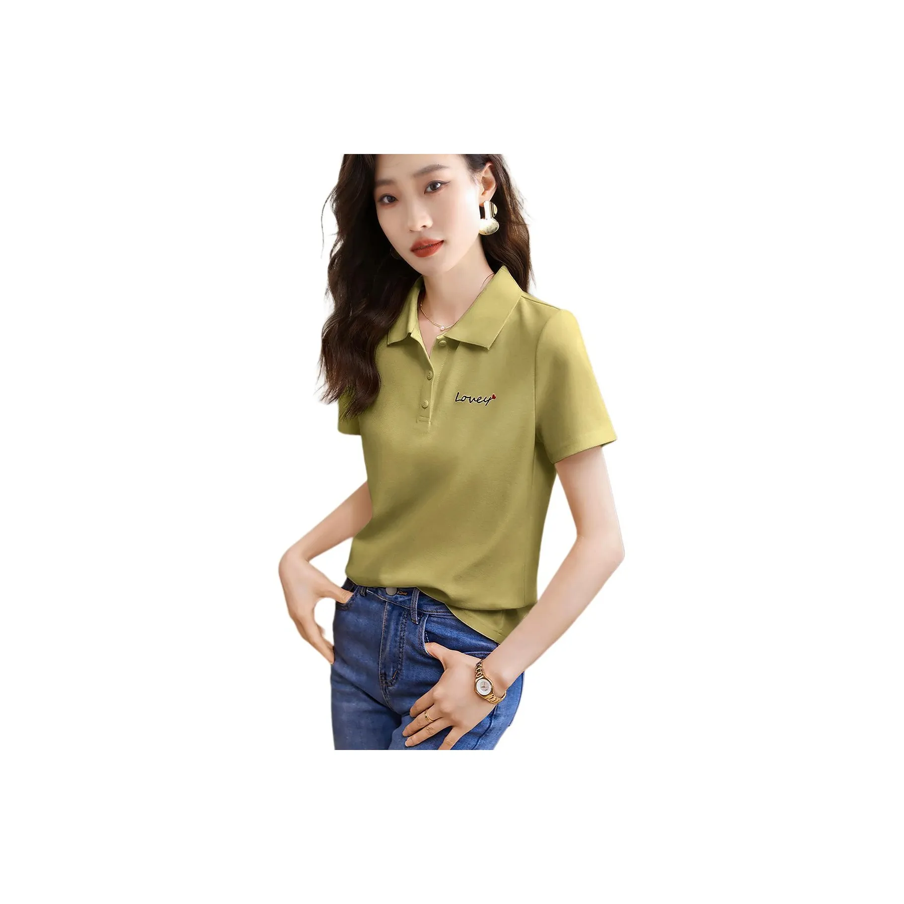 Mo Han Yi Mei T Shirt Women's Green