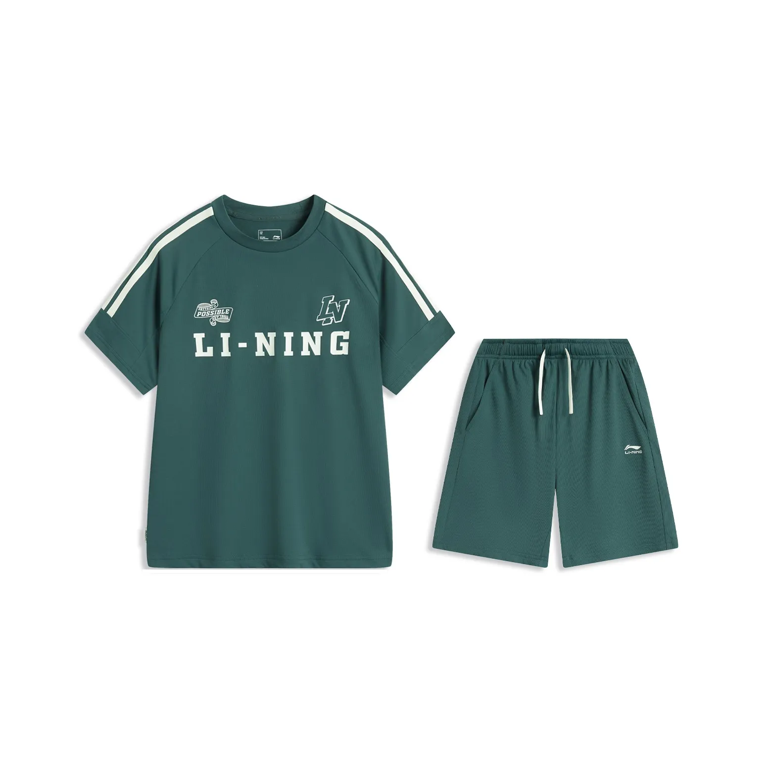 LINING YOUNG Повседневная спортивная одежда Sports Life Collection Изумрудно-зеленый Детский