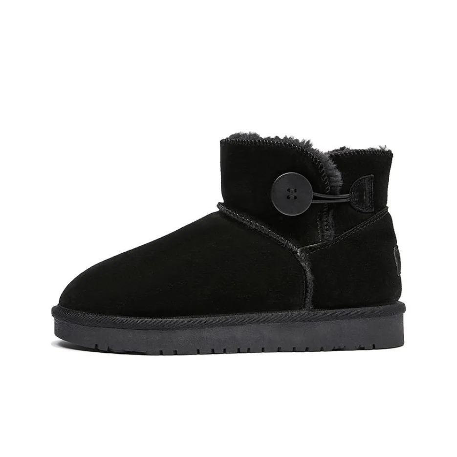 La Chapelle Warm Height Increasing Ankle-Length Snow Boots Women's