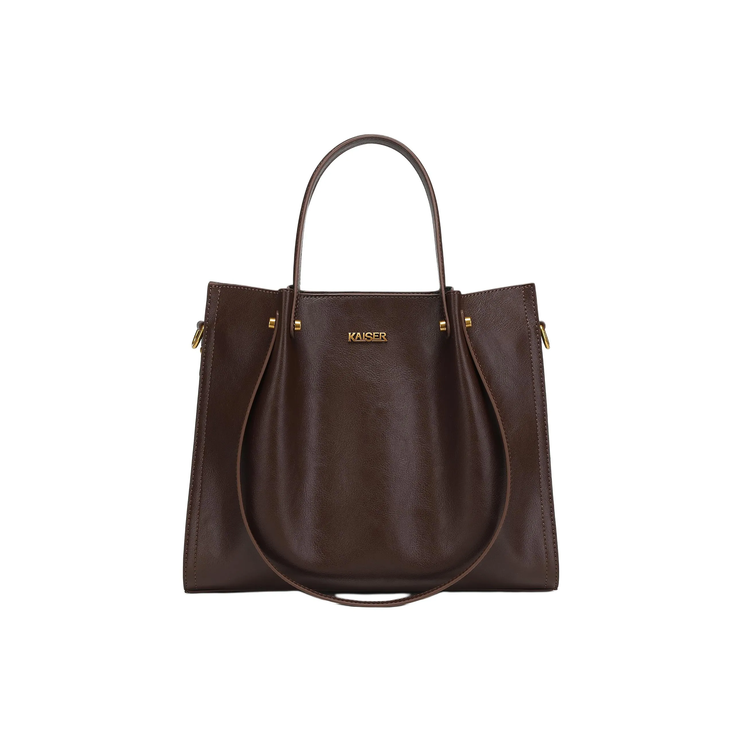 KAISER Коровья кожа Тоут Сумка на одно плечо Женская Темно-коричневый