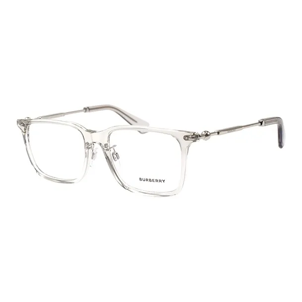 Burberry Пластиковая оправа Квадратные оптические очки Мужские Прозрачно-серый