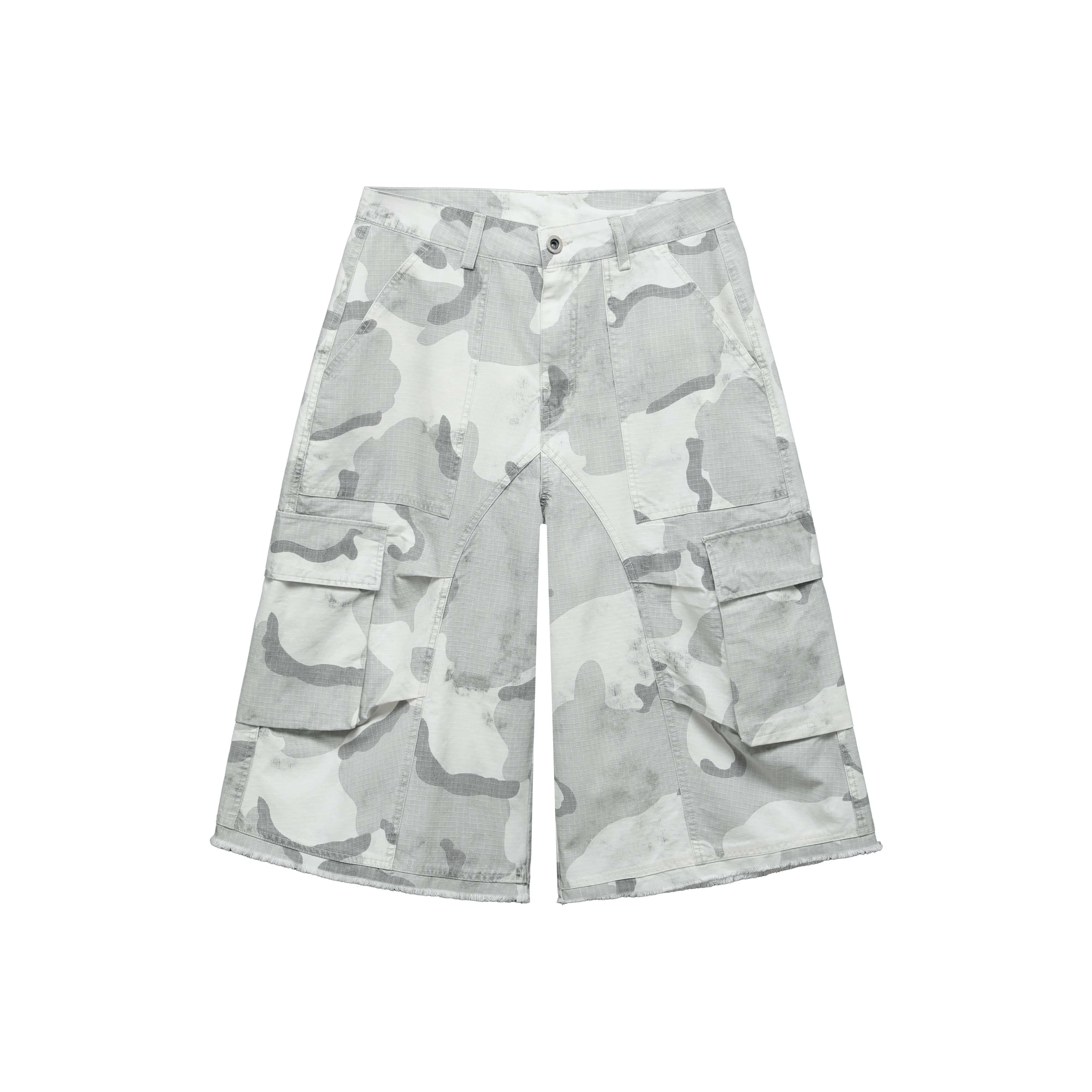 BEAR UNION Карго Шорты Унисекс Белый