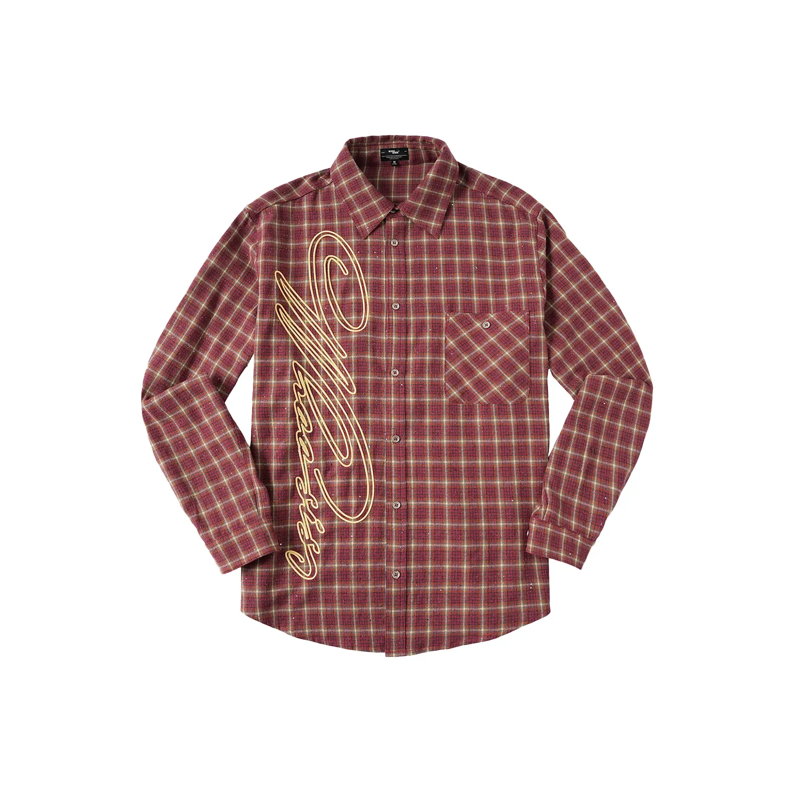 WHOOSIS Red Unisex Shirts WHOOSIS Красный Унисекс Рубашки