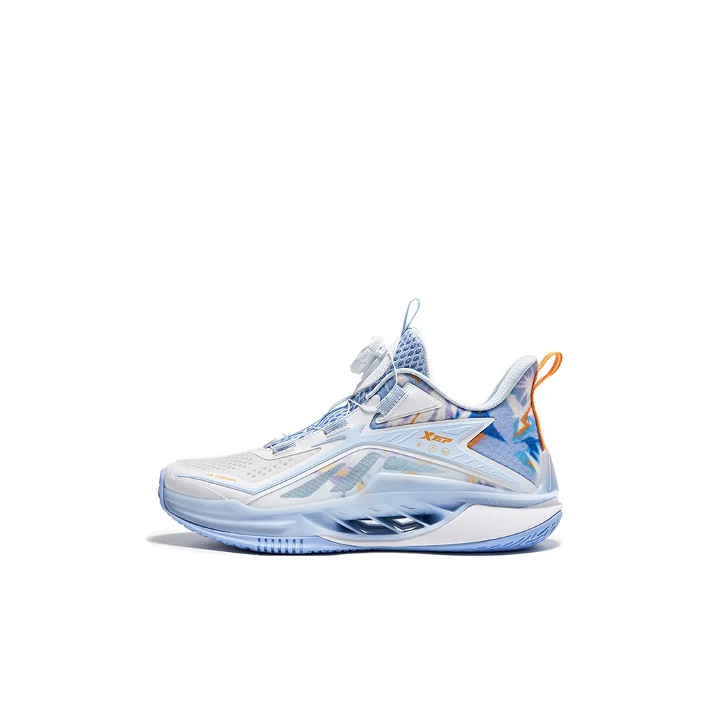 XTEP Детские баскетбольные кроссовки Low Top Xtep Белый/Microwave Синий Унисекс