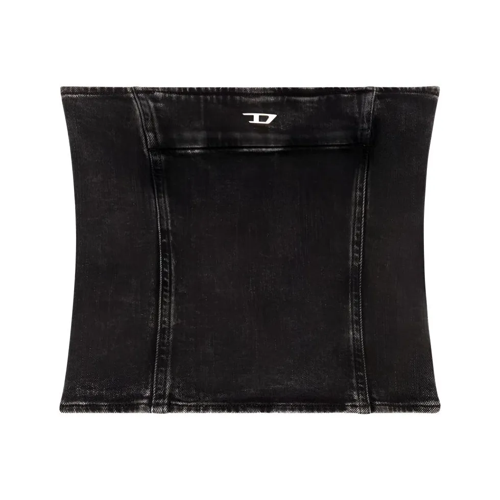 DIESEL SS24 Без бретелек Топ Женский Черный