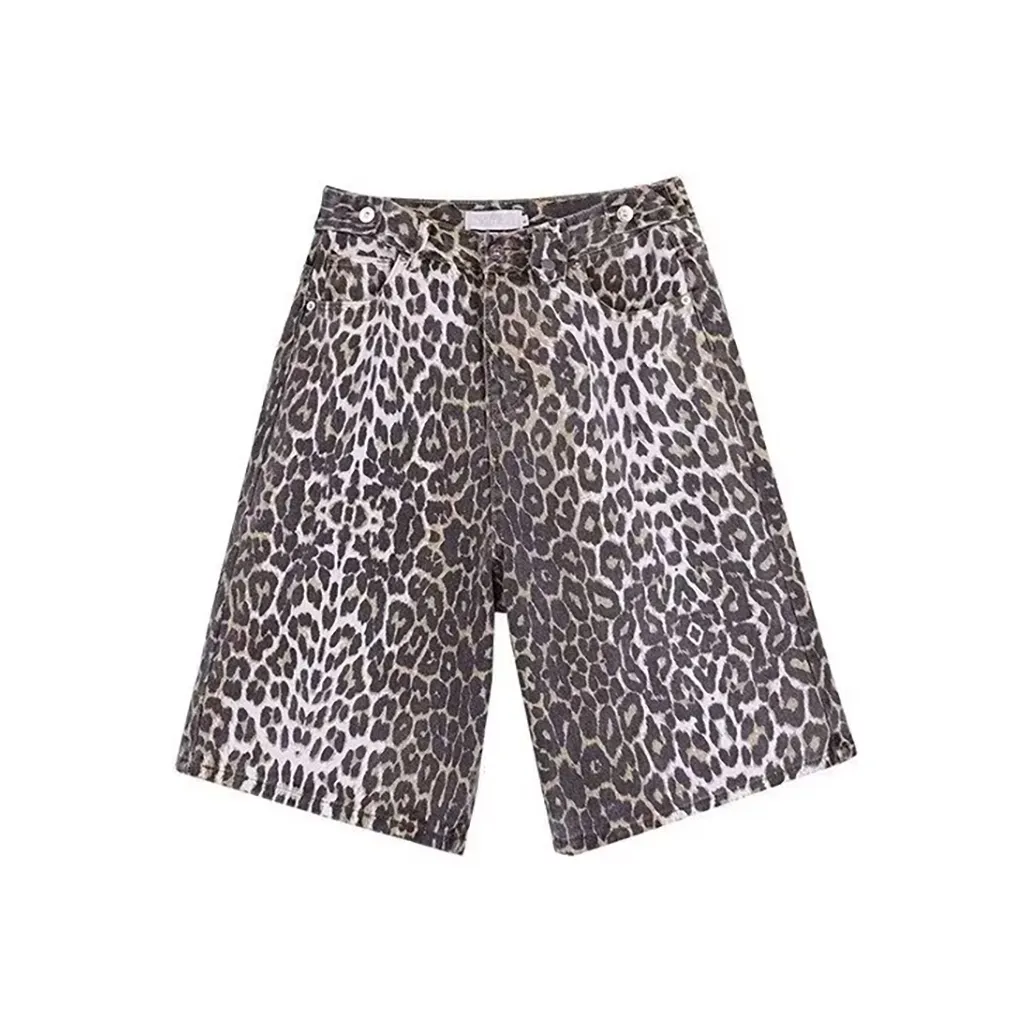 MEIKE Леопардовый принт Унисекс Повседневные шорты