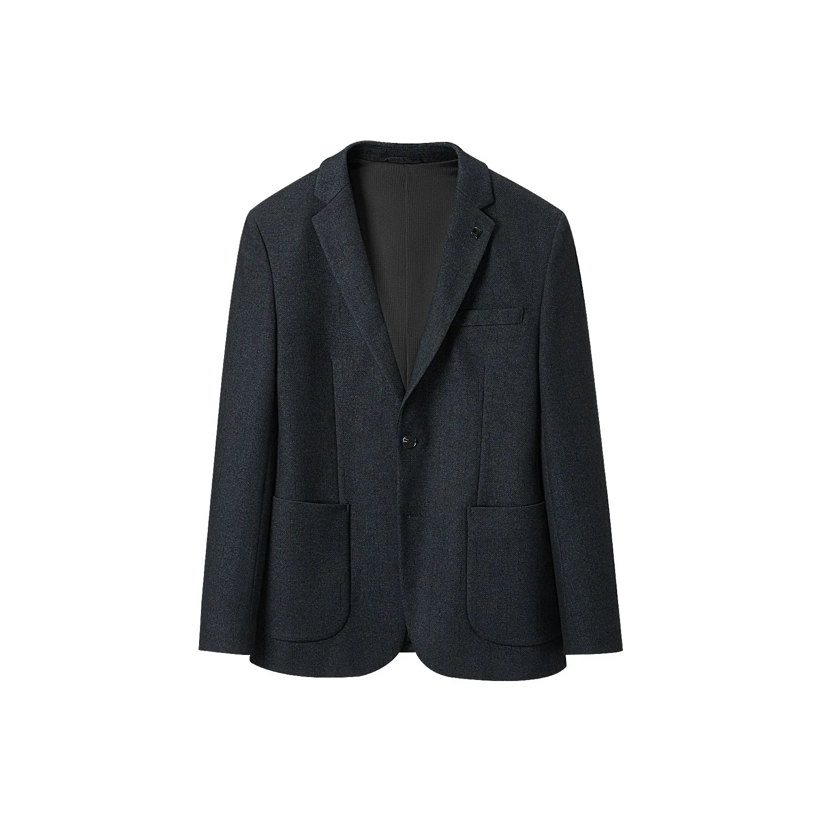 HLA Темно-серый узор G0 Мужские деловые костюмы