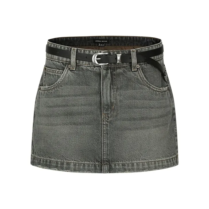 URBAN REVIVO Джинсовые короткие юбки Женские