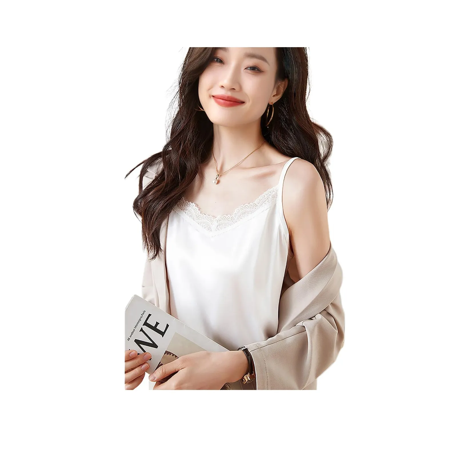 MOHANYIMEI Белый Женский Топ