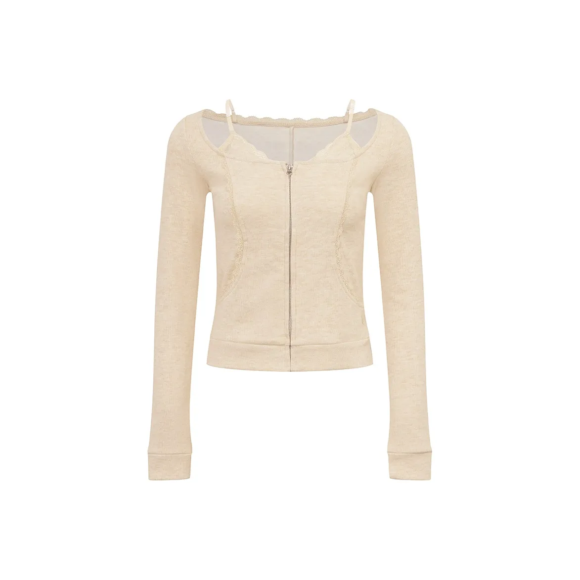 Ariseism Дизайн Inspired Кружево Укороченный Пальто Женские AUTUMN Облегающий крой Топ Женские