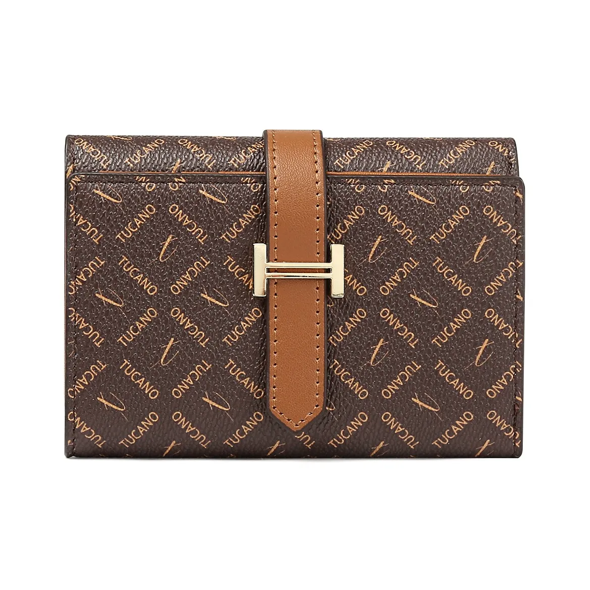 TUCANO ПВХ с синтетической кожей Короткий кошелек Женские Кофейный Латте