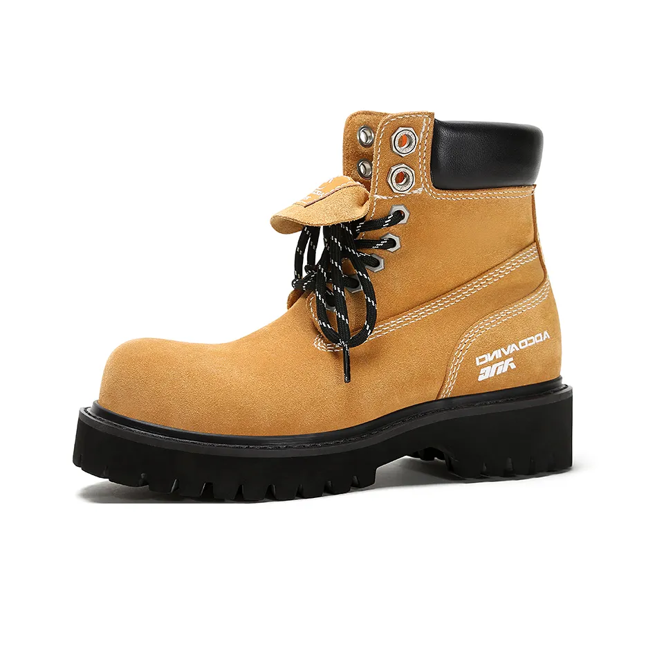 ADCDAVINCI Stardust Short Martin Boot 5cm Unisex Yellow